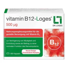 Vitamin B12-Loges 500 µg kapsler, 180 stk