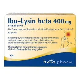 Ibu-Lysine beta 400 mg filmovertrukne tabletter, 10 stk