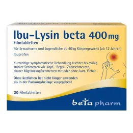 Ibu-Lysine beta 400 mg filmovertrukne tabletter, 20 stk