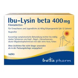 Ibu-Lysine beta 400 mg filmovertrukne tabletter, 50 stk