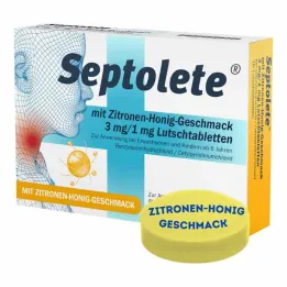 Septolete med citron-honningsmag 3 mg/1 mg pastiller, 16 stk