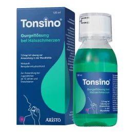 Tonsino gurgleopløsning mod ondt i halsen, 120 ml