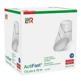 Actifast rørformet fikseringsbandage 7,5 cmx10 m blå, 1 stk