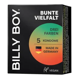 Billy Boy farverig sort MS, 5 stk