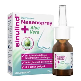 Sinulind havvandsnæsespray + aloe vera, 20 ml