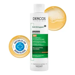 Vichy Dercos Anti-Dandruff 2-i-1 shampoo og balsam, 200 ml