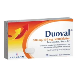 Duoval 500 mg / 150 mg filmovertrukne tabletter, 20 stk