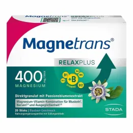 Magnetrans Relax + 400 mg granulatstænger blåbær, 20 stk