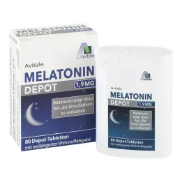 Melatonin 1,9 mg depottabletter, 80 stk