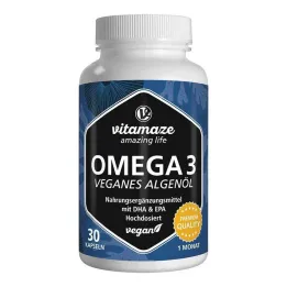 Omega-3 vegansk algeolie højdosis kapsler, 30 stk