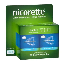 Nicorette freshmint 2 mg presset pastiller, 160 stk