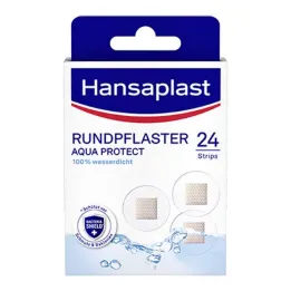Hansaplast Aqua Protect rund gips, 24 stk