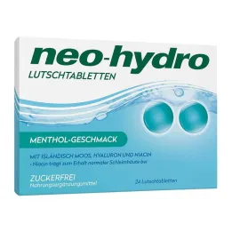 Neo-Hydro sugetabletter menthol sukkerfri, 24 stk