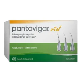 Pantovigar vitale kapsler med næringsstoffer til hår, 60 stk
