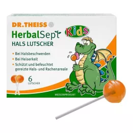 DR.THEISS HerbalSept Neck Lollipops Kids 6 stk slik, 6 stk
