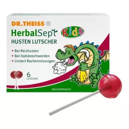 DR.THEISS HerbalSept Hoste slikkepinde Børn, 6 stk