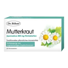 Dr.Böhm Feverfew Apomedica 200 mg filmovertrukne tabletter, 60 stk