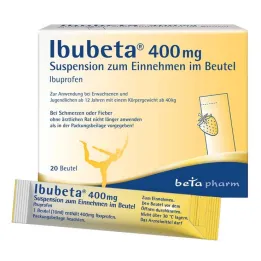 Ibubeta 400 mg oral suspension i en pose, 20 stk