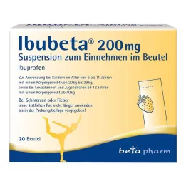 Ibubeta 200 mg oral suspension i en pose, 20 stk