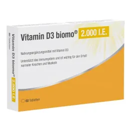 Vitamin D3 Biomo 2.000 IE tabletter, 60 stk