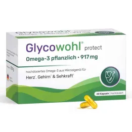 Glycowohl Omega-3 kapsler 917 mg vegansk + DHA + EPA + DPA (60 stk.)