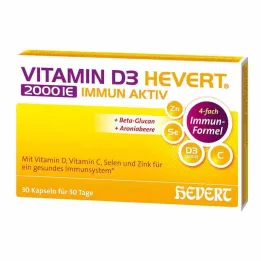 Vitamin D3 Hevert 2000 IE immunaktive kapsler, 30 stk