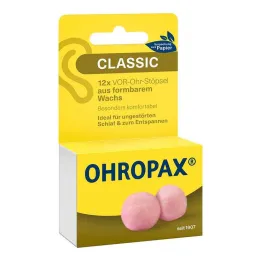 Ohropax Classic voks foran ørepropperne, 12 stk