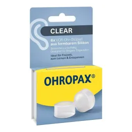Ohropax Klare Silikone Pre-Ear Plugs, 6 stk