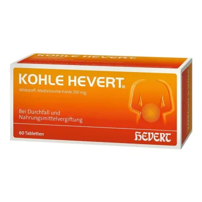 Charcoal Hevert tabletter, 60 stk Charcoal Hevert tabletter, 60 stk