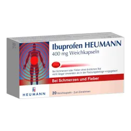 Ibuprofen Heumann 400 mg bløde kapsler, 20 stk