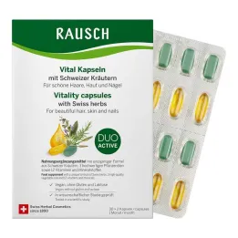 Rausch Vital kapsler med schweiziske urter, 30x2 stk