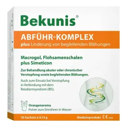 Bekunis afføringskompleks plus pulver, 10X9,15 g