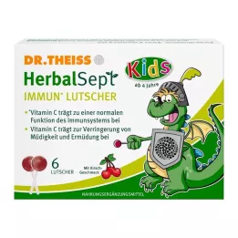 DR.THEISS HerbalSept Immun Lollipops Kids D NEM 6 stk slik, 6 stk