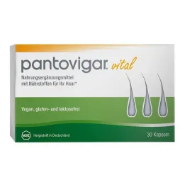 Pantovigar vitale kapsler med næringsstoffer til hår, 30 stk