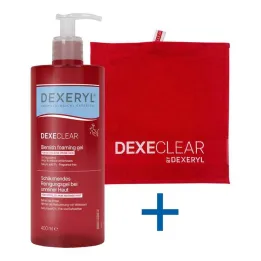 Dexeryl Dexeclear skummende rensegel til uren hud, 400 ml