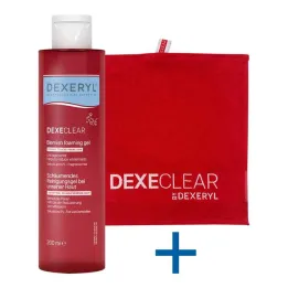 Dexeryl Dexeclear skummende rensegel til uren hud, 200 ml