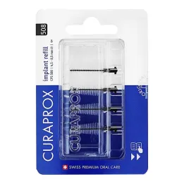 Curaprox Cps 508 interdentalbørsteimplantat 1,7 - 8,5 mm, 4 stk