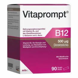 Vitaprompt B12 500 µg direkte sticks, 90 stk