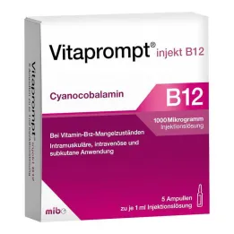 Vitaprompt injekt B12 1000 µg injektionsvæske, 5X1 ml
