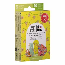 Wild Stripes Kids sensitive Jungle Vibe plaster, 20 stk