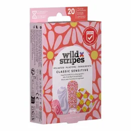 Wild Stripes Classic sensitive Pastel Fun plastre, 20 stk