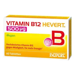 Vitamin B12 Hevert 500 µg tabletter, 60 stk