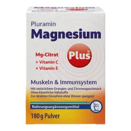 Pluramin Magnesium plus pulver, 180 g