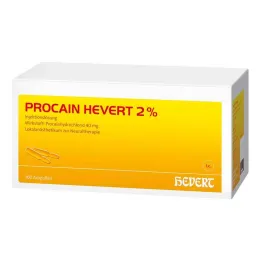 Procaine Hevert 2% opløsning til injektion ampuller, 100x2 ml