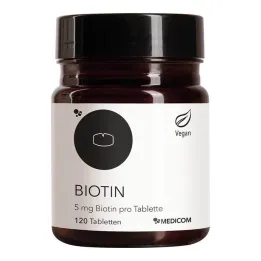 Biotin 5 mg biotin pr. tablet, 120 stk