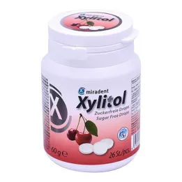 Miradent Xylitol Drops Cherry Tin, 60 g