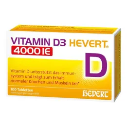 Vitamin D3 Hevert 4.000 IE tabletter, 100 stk
