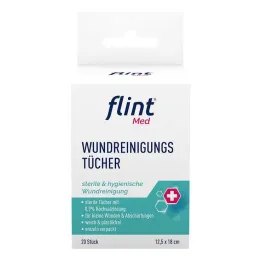 Flint Med sårrensningsservietter sterile 12,5x18 cm, 20 stk