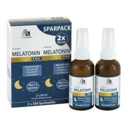 Melatonin 1 mg søvnspray, 2x50 ml