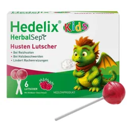 Hedelix Herbalsept Hoste slikkepinde Børn, 6 stk